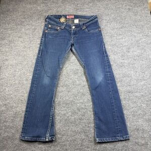 Levi's Type 1 Tough Boot Jeans Womens 5M Blue Denim Stretch Low-Rise - 31X28